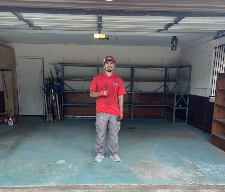 Fully cleared and organized space after a hoarding cleanout completed by Junk Quest in Dallas, TX.