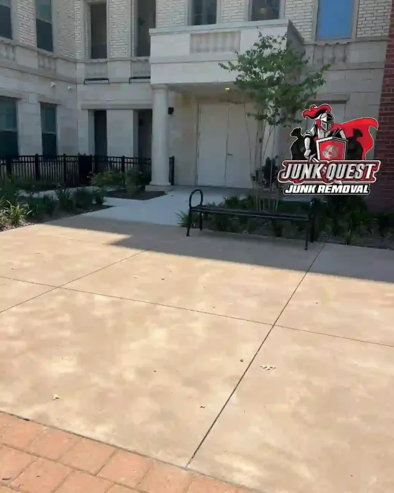 Empty workspace after Junk Quest completed a commercial office cleanout in Frisco, TX