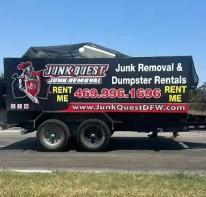 Junk Quest crew providing a junk removal service in Wylie, Texas