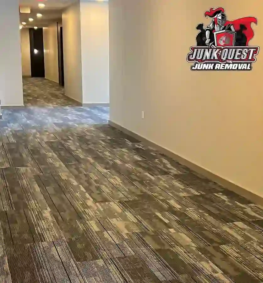 After office cleanout in McKinney, TX with a cleared workspace ready for use.