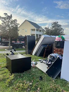 Curbside hoarding cleanup debris and furniture removal by Junk Quest Removal in North Dallas