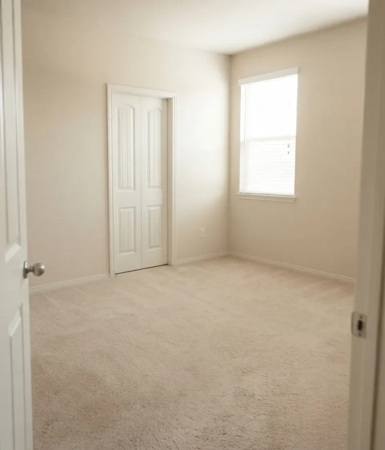 Bedroom fully cleared after Junk Quest house cleanout in Frisco, TX.